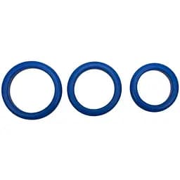 Набор эрекционных колец You2Toys Blue Mate Cockring Set 3 шт. синий