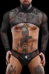 Топ із довгими рукавами Regnes Fetish Planet L (чорний)