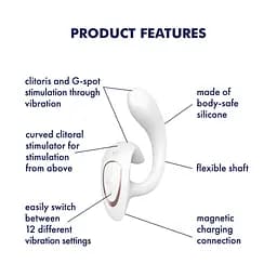 Вібратор Satisfyer G for Goddess 1 18.5 см білий - мініатюра 8