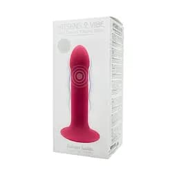 Ділдо з вібрацією Adrien Lastic Hitsens 2 Pink, відмінно для страпону, макс діаметр 4 см, довжина 17,2 см - мініатюра 6