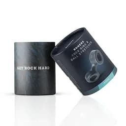 Ерекційне кільце Boners Cock Ring And Ball Stretcher Grey - мініатюра 2