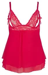 Сорочка Cottelli Curves, 4XL (червоний) - мініатюра 5
