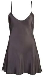 Сорочка Cottelli Collection Lingerie Satin Chemise M чорний - мініатюра 4