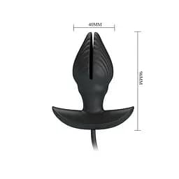 Анальна пробка - Pretty Love Manson Anal Plug Black - мініатюра 3