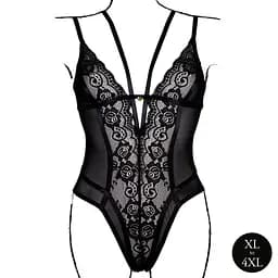 Еротичний боді Bodysuit with Adjustable Sliders Plus Size Le Desir Amour 36-AMR006BLKOSX 101748 - мініатюра 3