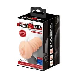 Мастурбатор CRAZY BULL- LAURA, REALISTIC VAGINA Crazy Bull BM-009149 95428 - мініатюра 7