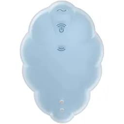 Вакуумний стимулятор з вібрацією Satisfyer Cloud Dancer Blue - мініатюра 5