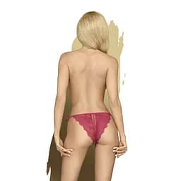 Трусики Penthouse Lingerie Too Hot To Be Real L/XL бордовий - мініатюра 2