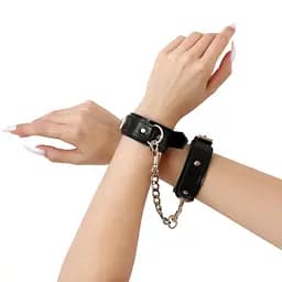 Наручники з екошкіри Art of Sex - Handcuffs Emoji, колір чорний Art of Sex SO9976 99822 - мініатюра 5