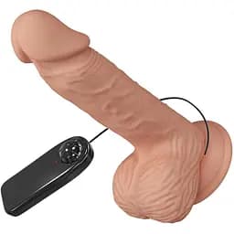 Реалистичный вибратор Baile Beautiful Catoblepas 20.6 см телесный