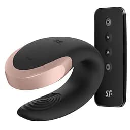 Смарт-вібратор для пар Satisfyer Double Love (Black) Satisfyer IG001722; SO4930 91600 - мініатюра 2