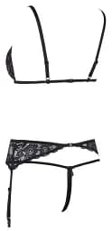 Комплект білизни Cottelli Lingerie Lace Suspender, XL (чорний) - мініатюра 5