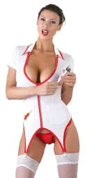 Еротичний костюм Cottelli Costumes Nurse Outfit, M (білий)