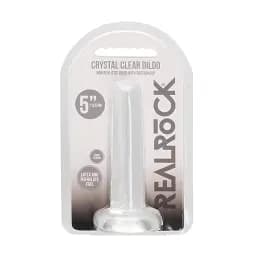 Фалоімітатор Realrock Crystal Clear Dildo 5.3" 13.5 см прозорий - мініатюра 2