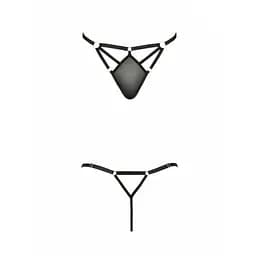 Стринги зі стреп MEGGY THONG black - Passion Exclusive L/XL - мініатюра 5