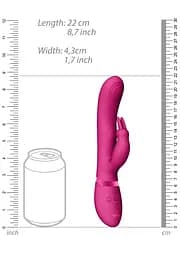 Вібратор-кролик Vive May G-Spot 22 см рожевий - мініатюра 4