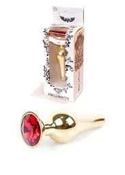 Анальна пробка Jawellery Gold BUTT PLUG-Red Boss Series 64-00064 100334