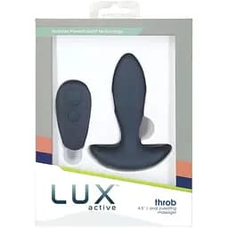 Анальна пробка з пульсацією Lux Active Throb 4.5" Пульт дистанційного керування - мініатюра 8