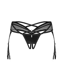 Стрінги Obsessive Dominna otwarte 2XL/3XL (чорний) - мініатюра 7