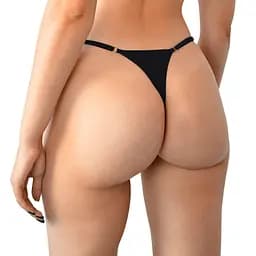 Сексуальні трусики зі стразовим написом Sexy Baby - Art of Sex колір Чорний One size - мініатюра 2