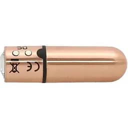 Вібропуля PowerBullet First-Class Bullet 2.5″ з Key Chain Pouch Rose Gold 9 режимів вібрації - мініатюра 3