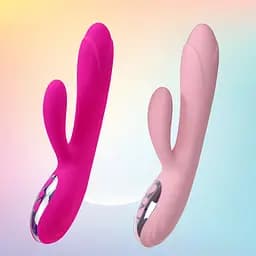 Вібратор Joker Heating Double Vibrating Massage Stick рожевий - мініатюра 3
