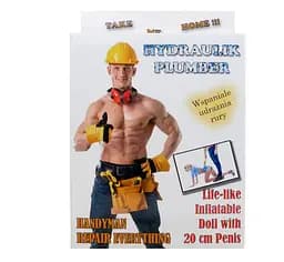 Надувна секс лялька Plumber Male Doll - мініатюра 4