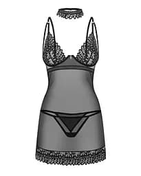 Еротичний комплект Obsessive Donarella XL/2XL чорний - мініатюра 4