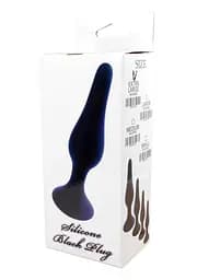 Анальна пробка - Silicone Black Plug S - мініатюра 5