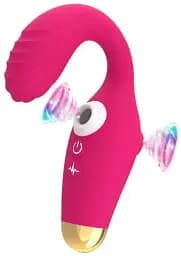 Вібратор I’MCUM Heat Fox з вакуумною стимуляцією та підігрівом Рожевий (IM-KXY236)