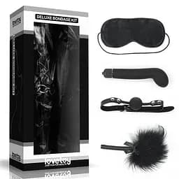 Набір БДСМ - Deluxe Bondage Kit (маска, вібратор, кляп, пір'їнка) - мініатюра 1
