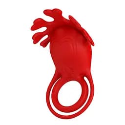 Віброкільце PRETTY LOVE - VIBRATION PENIS RING, Ruben, 7 vibration functions red PRETTY LOVE BI-210311 99055 - мініатюра 8