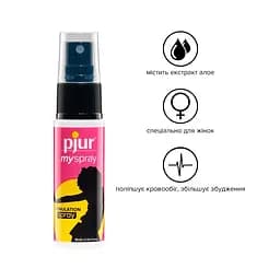 Збуджуючий спрей для жінок Pjur My Spray 20 мл з екстрактом алое, ефект поколювання - мініатюра 2