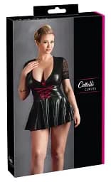Міні-сукня Cottelli Collection Vinyl Lack Wetlook Latex 3XL чорний - мініатюра 6
