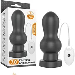 Анальная пробка с вибрацией LoveToy King Sized 18 см (черный)