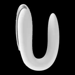 Вібратор Satisfyer Double Fun Partner 9.3 см білий - мініатюра 3