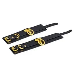 Наручники Upko Handcuffs італійська шкіра, чорні, розмір L - мініатюра 5