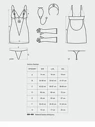 Еротичний костюм Obsessive Medica L/XL білий - мініатюра 4