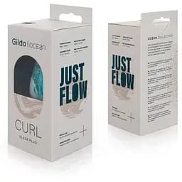 Скляна анальна пробка Gildo Ocean Curl Glass Butt plug - мініатюра 9