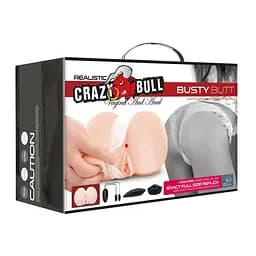Мастурбатор із вібрацією Crazy Bull Vagina And Anal Busty Butt (тілесний) - мініатюра 10