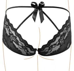 Трусики Cottelli Collection Panties XL чорний - мініатюра 4