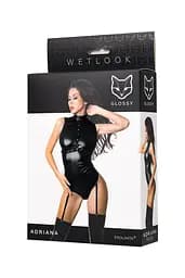 Боді Glossy Wetlook Adriana M чорний - мініатюра 5