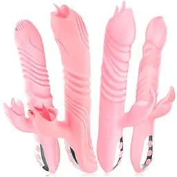 Вибратор с подогревом Pretty Love Leopold силиконовый женский комбинированный телесный