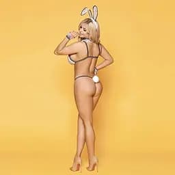 Еротичний костюм зайчика JSY Гаряча Стелла One Size White
