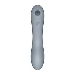 Вакуумний стимулятор клітора з вібрацією Satisfyer Curvy Trinity 3 сірий - мініатюра 7