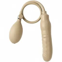 Надувний ділдо для анального розширення 12 см Тілесний K0009-2