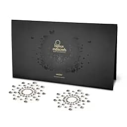 Наклейки на соски Bijoux Indiscrets Mimi Pearl Pasties 2 шт. сріблястий - мініатюра 3