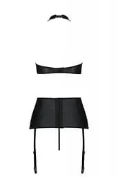 Комплект з екошкіри Passion Nancy Set black 6XL/7XL - мініатюра 4