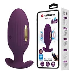 Анальна пробка PRETTY LOVE Jefferson, 12 vibration functions 3 electric shock functions PRETTY LOVE BI-040083HP-1 101650