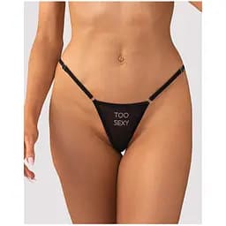 Стрінги Obsessive Violami Too Sexy S/M (чорний)